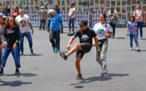 Cascarita por la memoria y contra el olvido en la Glorieta de las y los desaparecidos Cascarita por la memoria y contra el olvido en la Glorieta de las y los desaparecidos